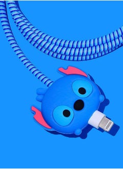 Generic 3D Cute Cartoon Series Fast Charger Protector for iPhone 18W 20W iPhone 14 13 12 11 Pro Max Fast Charging Cable Charger Head Protective Cover Cable Accessory Data Cable Protective Sleeve  - Image 2