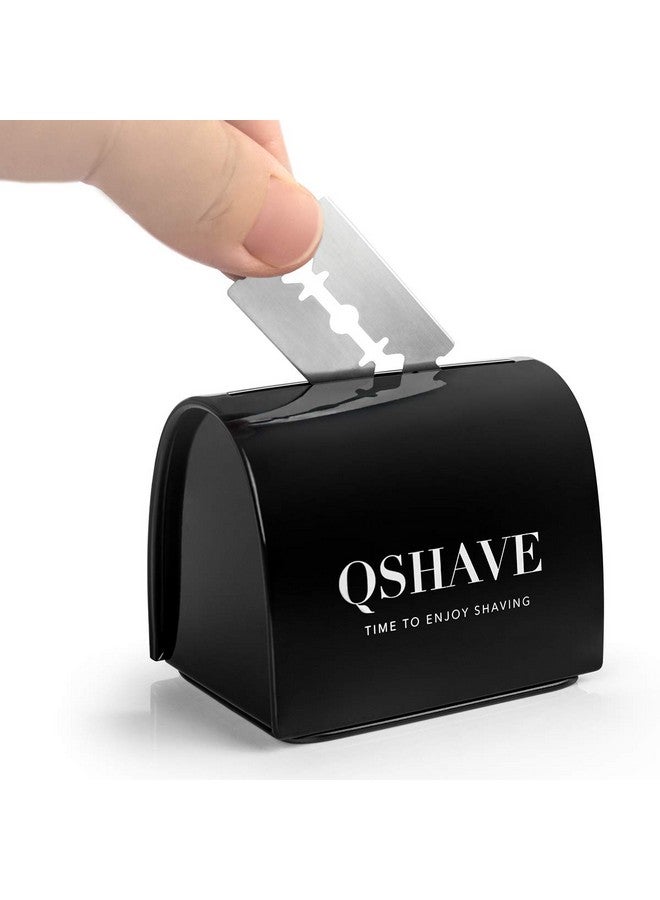 QSHAVE Blade Disposal Case Safe Storage Bank for Used Safety Razor Blades - Image 1