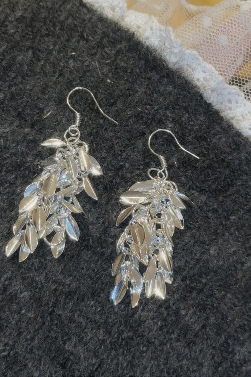 Goolsky Sparkling Wheat Tassel Earrings for Women – Elegant Drop Dangle Earrings, Unique High-End Design, Chic Statement Jewelry, Formal/Parties - Image 2