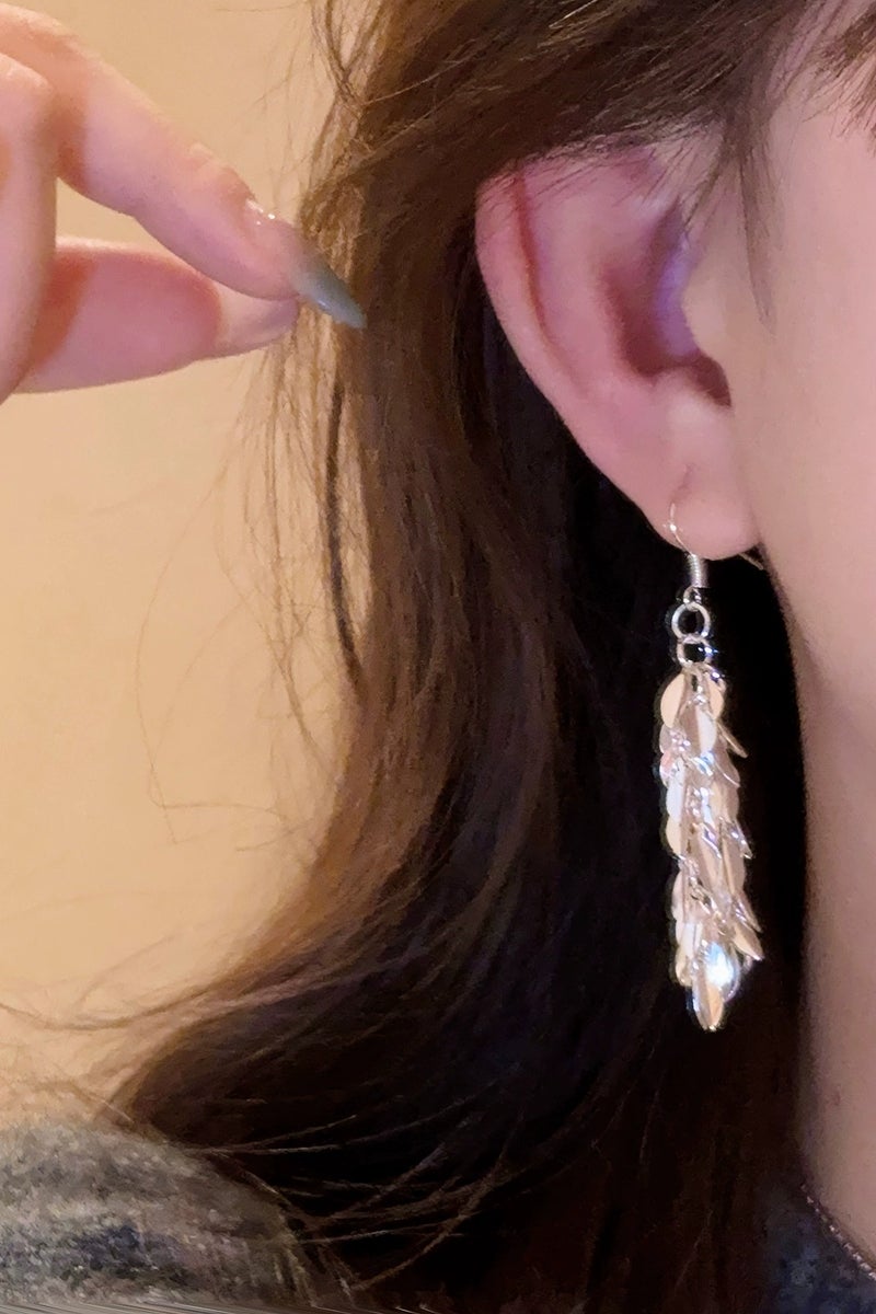 Goolsky Sparkling Wheat Tassel Earrings for Women – Elegant Drop Dangle Earrings, Unique High-End Design, Chic Statement Jewelry, Formal/Parties - Image 3