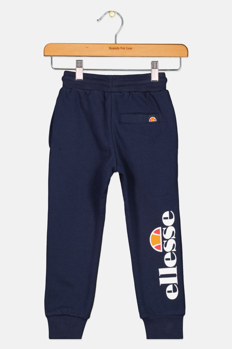 Ellesse Toddlers Boy Brand Logo Running Jogger Pants, Navy - Image 2