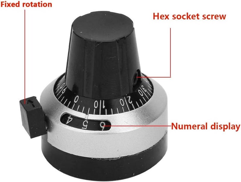 100Ohm Multi Turn Potentiometer, 2W Wirewound Precision Variable Resistor with Counting Dial, for Circuit Design, Testing, Repair, Electronic Instruments - Image 4
