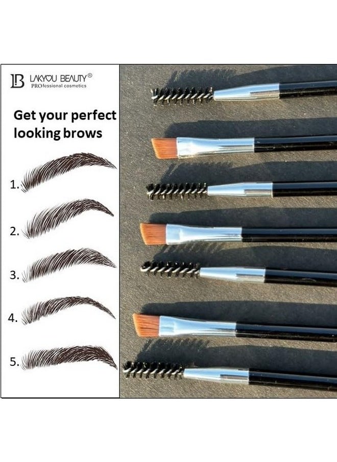 LAKYOU BEAUTY Eyebrow Cake(Enhancer) | Comes With 4 Natural Shades And A Dual Side Brush One Side Angel And A Spoolie | Wterproof | 16G  - Image 5