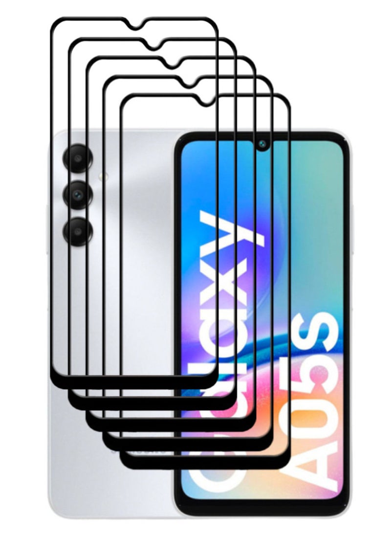 ACLIX 5 Pieces Antistatic ESD Dustproof Premium Quality High Definition Tempered Glass Screen Protector Designed For Samsung Galaxy A05s - Image 1