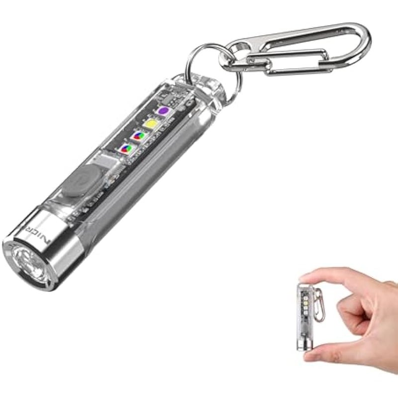 K11 EDC Flashlight，400 Lumen with Sidelight Handheld Flashlights USB C Rechargeable Pocket Light Mini Keychain Flashlight,for Daily Using,Backpacking,Camping and Hiking - Image 1