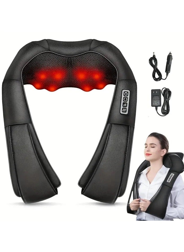 Bosidin Shiatsu Neck and Back Massager with Soothing Heat, Electric Deep Tissue 3D Kneading Massage Pillow for Shoulder, Leg, Body Muscle Pain Relief, Home, Office, and Car Use - Image 1
