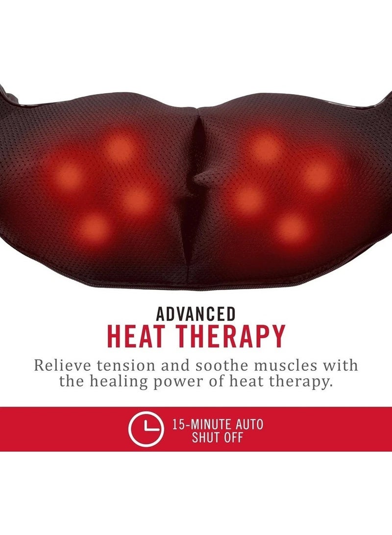 Bosidin Shiatsu Neck and Back Massager with Soothing Heat, Electric Deep Tissue 3D Kneading Massage Pillow for Shoulder, Leg, Body Muscle Pain Relief, Home, Office, and Car Use - Image 2
