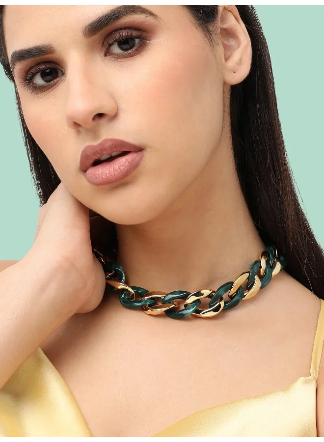 سوهي قلادة مصممة للحفلات مطلية بالذهب