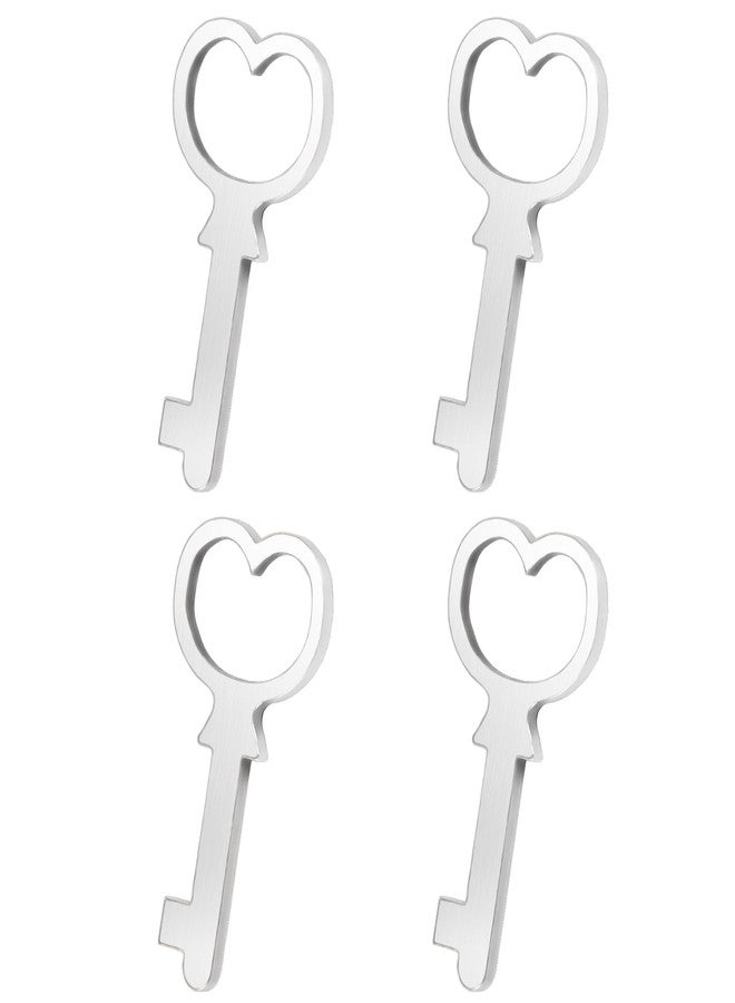 Ulreon 4 PCS Cedar Box Key Antique Heart-shaped Replacement Key for Lane Mini Keepsake Boxes, Jewelry Box & Souvenir Box Lock, Metal Steel Keys, Vintage Style - Image 1