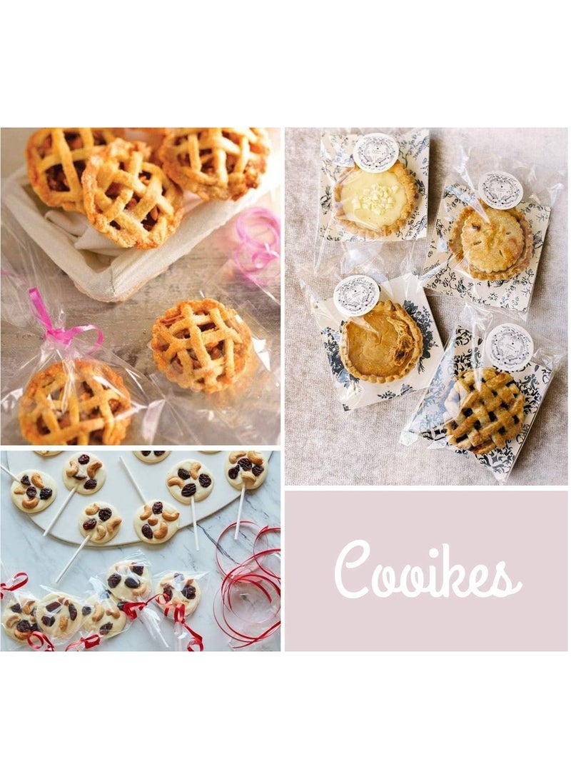 MARKQ [200 Piece] 6 x 9 inches Clear Treat Bags - Plastic Cellophane Flat Bags for Popcorn, Soap, Candle, Birthday Party Favor Bags - Image 4