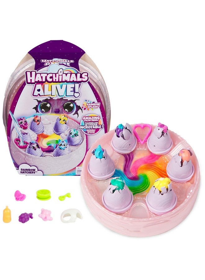 Hatchimals Alive, Rainbow Hatchery with 6 Mini Figures in Color Reveal Eggs & Over 10 Accessories, Kids Toys for Ages 3 and up - Image 1