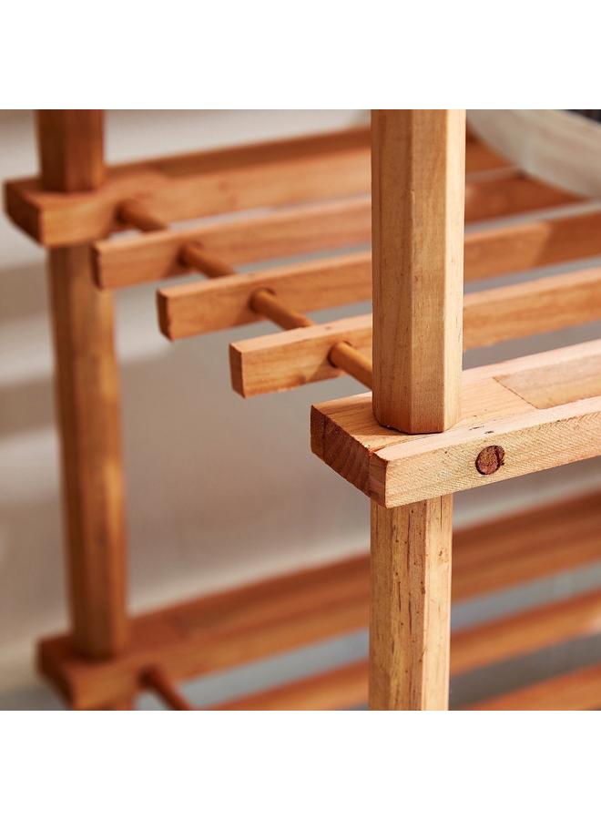 Home Box 3 Tier Wooden Shoe Rack - Image 3