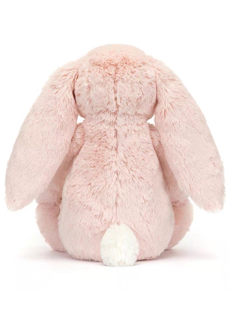جيليكات Jellycat 12 بوصة أرنب بوني سلسلة اللعب - الوردي، هدية كلاسيكية تستحق جمع (مع كيس الغبار) - Image 4