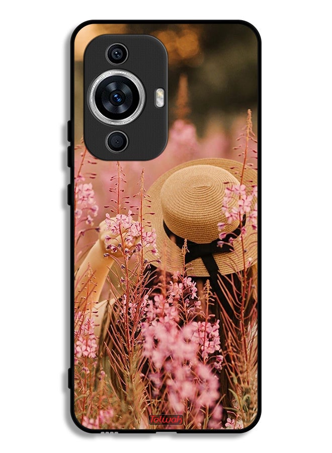 Tolwak Huawei nova 12 Lite Protective Case Cover Hat Girl In Flowers - Image 1