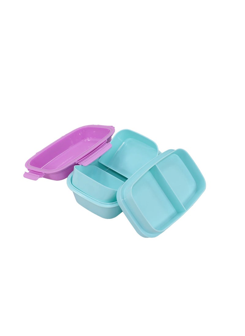 COOL LEVEL - Cool Level MULTI-COMPARTMENT RECTANGULAR LUNCH BOX IN THE MICROWAVE- No:11570 - Image 1