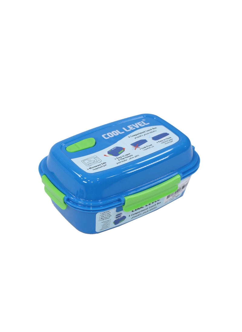 COOL LEVEL - Cool Level MULTI-COMPARTMENT RECTANGULAR LUNCH BOX IN THE MICROWAVE- No:11570 - Image 1