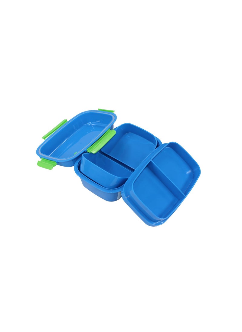 COOL LEVEL - Cool Level MULTI-COMPARTMENT RECTANGULAR LUNCH BOX IN THE MICROWAVE- No:11570 - Image 1