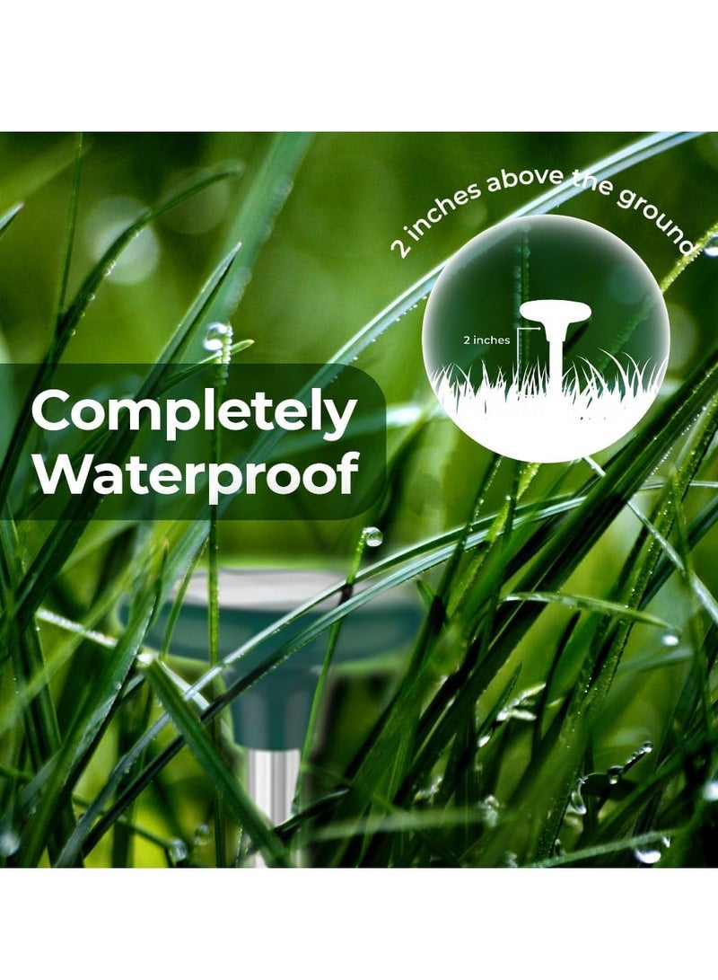 Excefore طارد قوارض سونك المدعوم بالطاقة الشمسية 360 Cat طارد خارجي لقاتل القوارض، طارد للأفاعي في الفناء، طارد للسناجب، طارد للفئران، طارد للقنادس، التخلص من القوارض الأرضية - Image 5