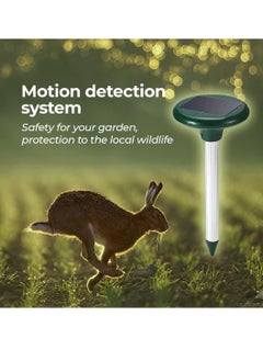 Excefore Solar Powered Sonic Mole Deterrent 360 cat Repeller Outdoor mole Remover, Snake Repellent for Yard Squirrel Repellent, Vole Repellent, Groundhog Repellent,Getting rid of Ground Moles  - Image 3