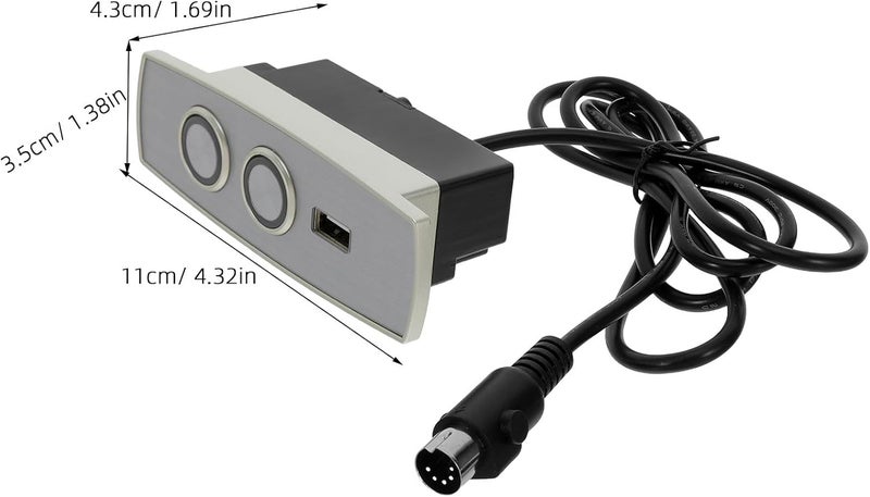 وحدة تحكم يدوية لكرسي الاسترخاء الكهربائي: بـ 2 زر و٥ أطراف ومنفذ USB - وحدة تحكم لكراسي الرفع الكهربائية مع سلك طوله حوالي 1.5 متر - Image 4
