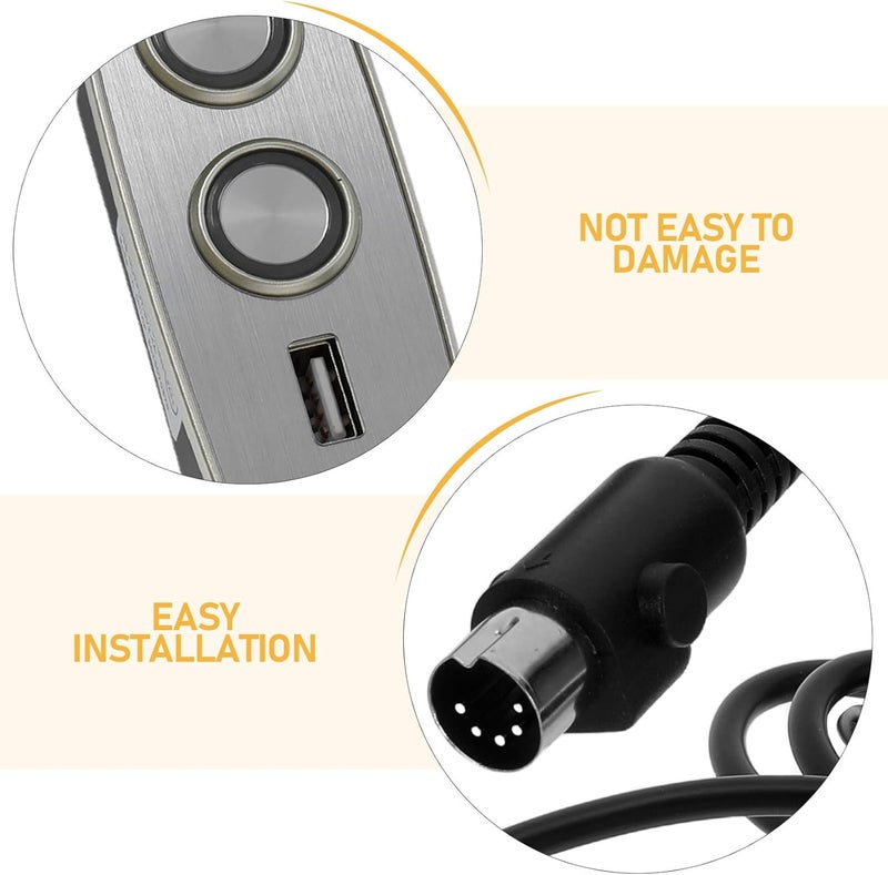 وحدة تحكم يدوية لكرسي الاسترخاء الكهربائي: بـ 2 زر و٥ أطراف ومنفذ USB - وحدة تحكم لكراسي الرفع الكهربائية مع سلك طوله حوالي 1.5 متر - Image 5