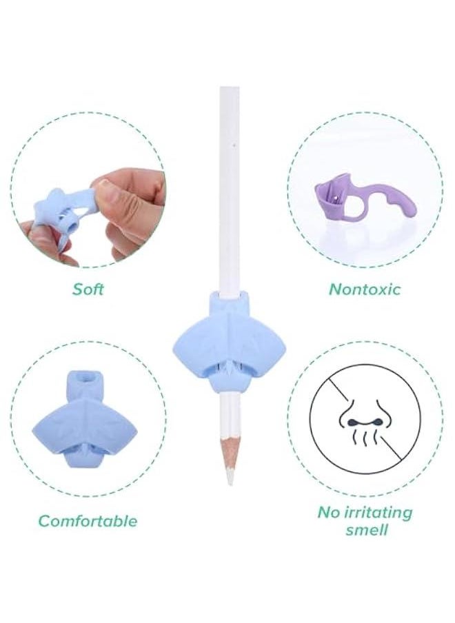 Generic - 12PCS Pencil Hand Grips for Kids Handwriting, Pencil Holder Finger Posture Correction Pencil Gripper Pen Rubber Loop Training Aid Learning Tool for Writing Beginner Office School - Image 1