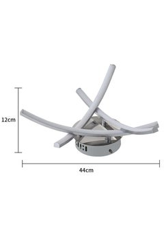 Goeco LED Modern Ceiling Light, 21W Trident Arc LED Ceiling Light White 6500K  - Image 5