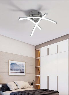 Goeco LED Modern Ceiling Light, 21W Trident Arc LED Ceiling Light White 6500K  - Image 3