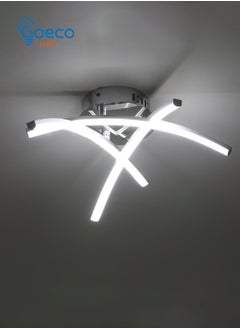 Goeco LED Modern Ceiling Light, 21W Trident Arc LED Ceiling Light White 6500K  - Image 2