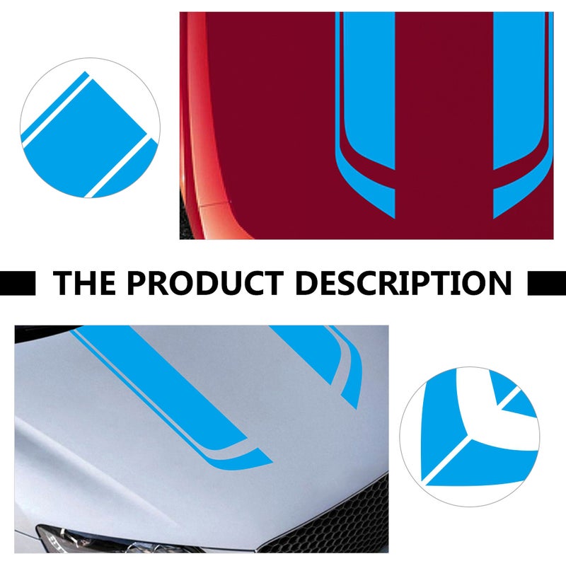 2 Pcs Delicate Car Decal Auto Hood Sticker Fashionable Car Decoration Car Decals - Image 5