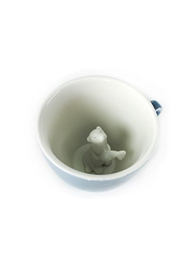 Creature Cups Sea Otter Ceramic Mug â€“ 11 oz Gray Blue Coffee Cup with Hidden 3D Otter Inside â€“ Unique Gift for Coffee, Tea & Ocean Lovers - Image 2