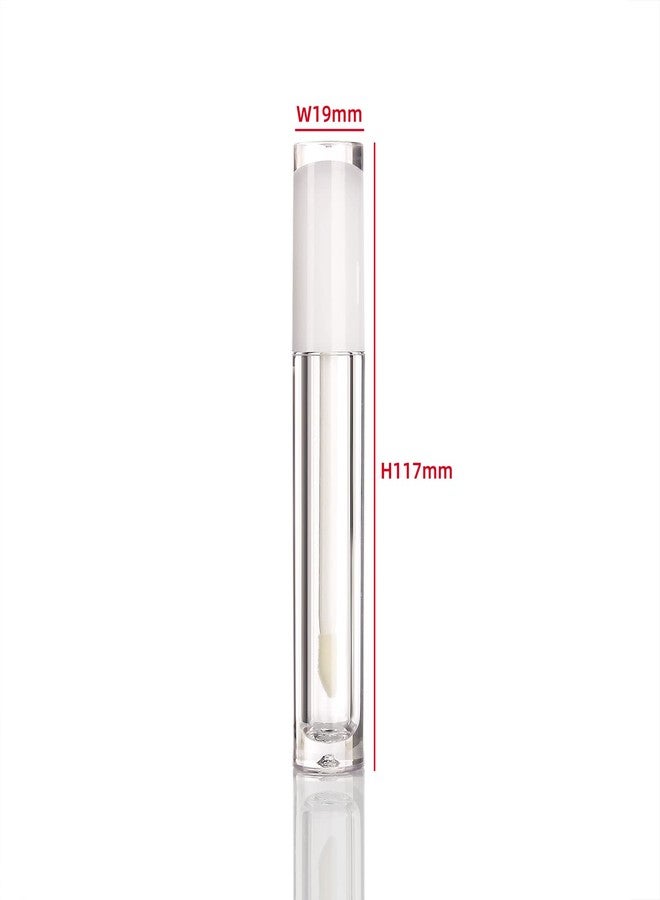 COSIDEA 22 pack empty round 5ml white lip gloss tubes cute lipgloss tube containers with wand wholesale in bulk lip balm container packing - Image 3