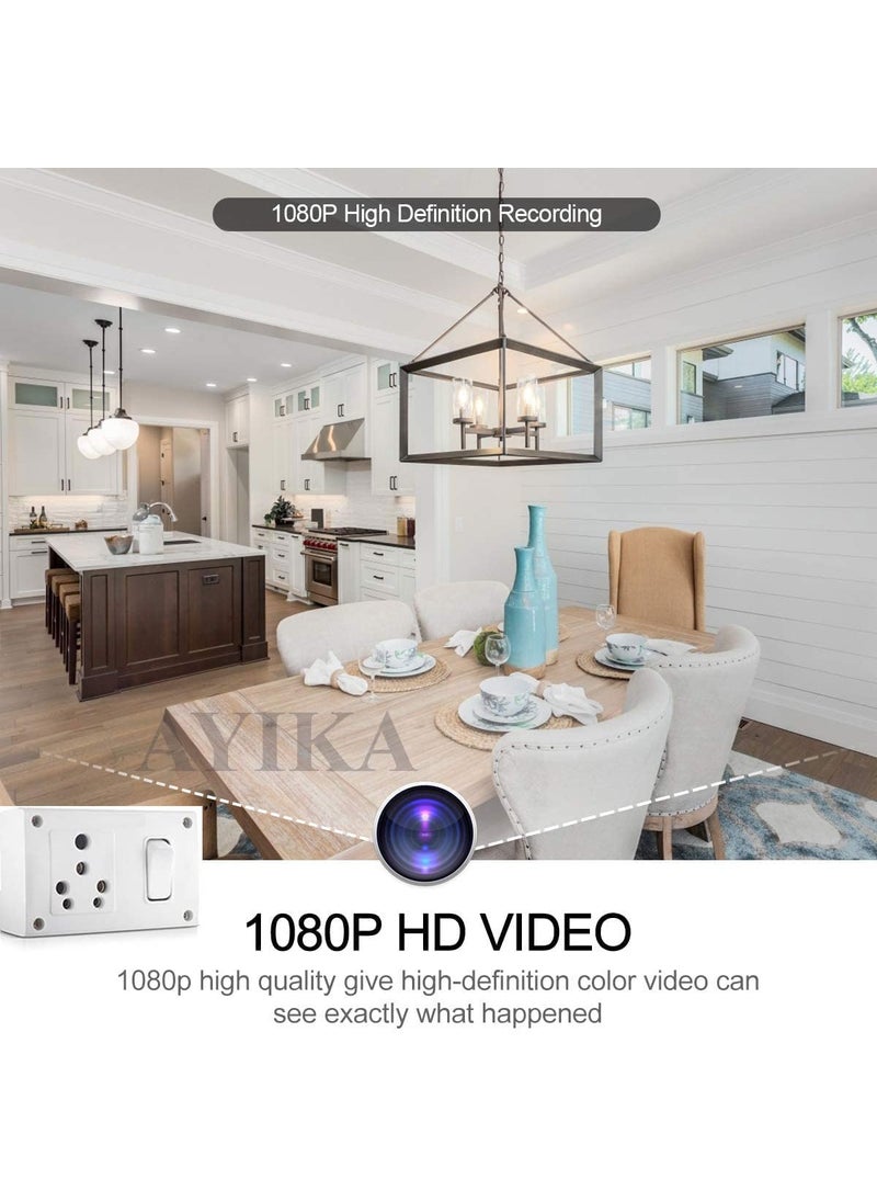 AYIKA AYIKA Switch Board Socket Camera with Audio Video Recorder1080p HD Video Quality with Motion Detection 32GB Inbuilt MemorySuitable for Home and Office  - Image 3