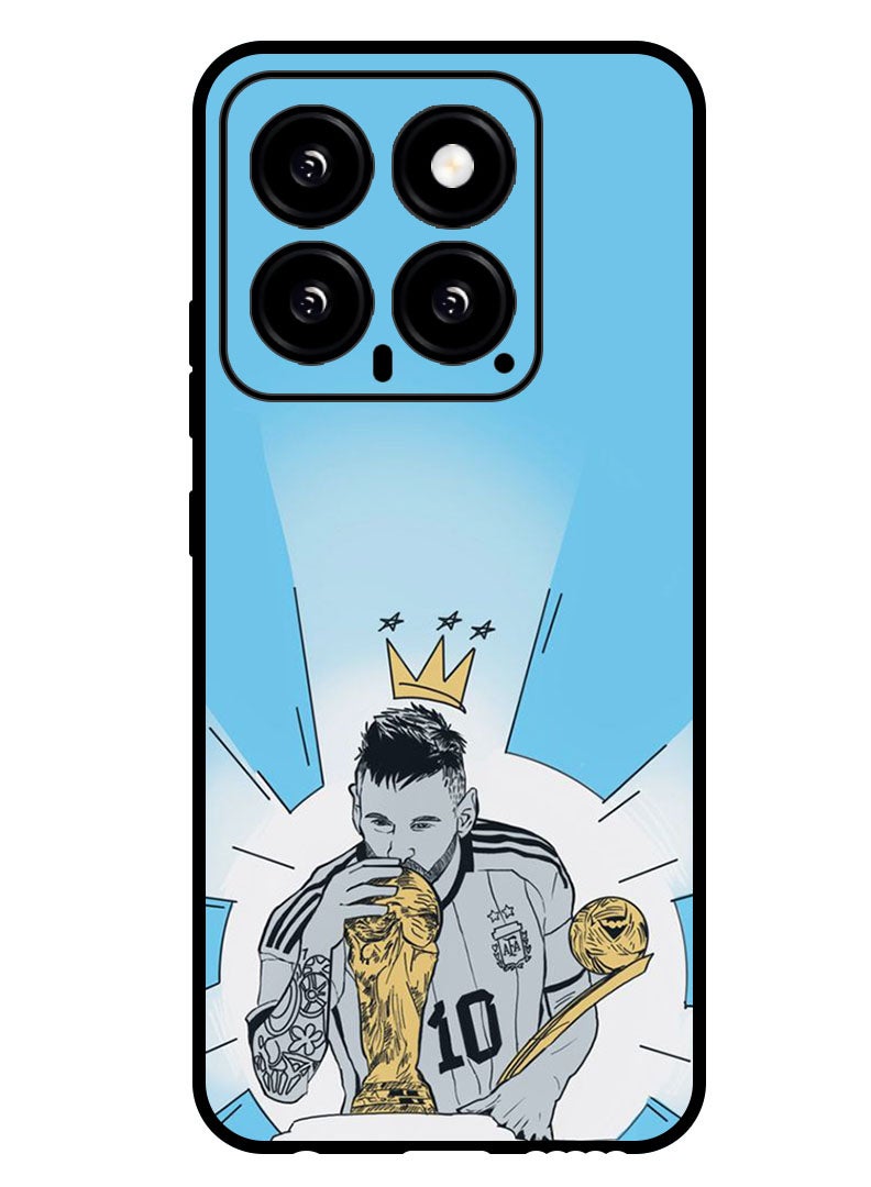 Theodor Protective Case Anti Scratch Shock Proof Bumper Cover For Xiaomi 14 Messi Kiss WC - Image 1