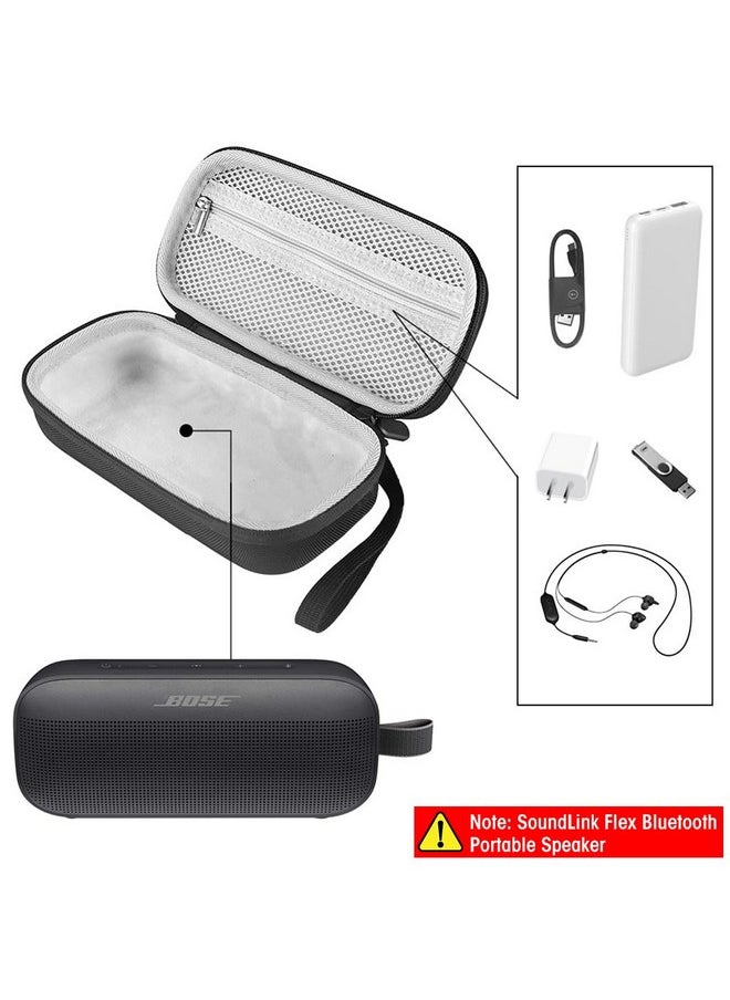 Zibuyu - ZIBUYU Portable Carrying Case Cover for Bose SoundLink Flex/Tribit StormBox Flow Bluetooth Portable Speaker, Portable Storage Case with Hand Strap Hard EVA Protective Case, Not Included Speaker - Image 1