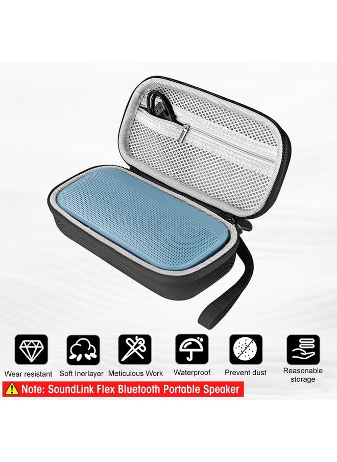 Zibuyu - ZIBUYU Portable Carrying Case Cover for Bose SoundLink Flex/Tribit StormBox Flow Bluetooth Portable Speaker, Portable Storage Case with Hand Strap Hard EVA Protective Case, Not Included Speaker - Image 1