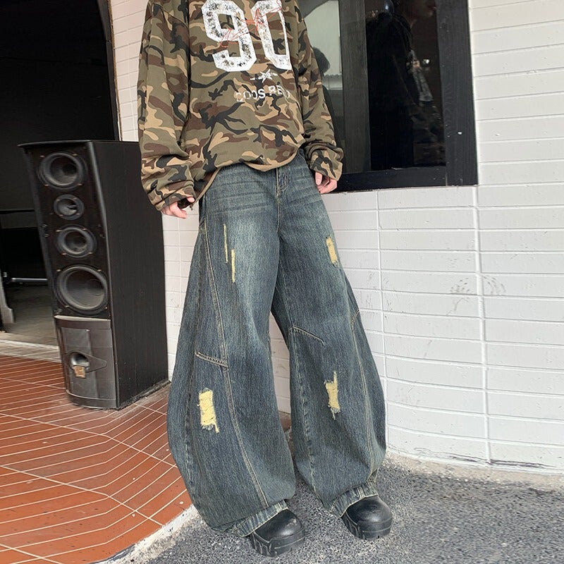 Unisex Casual Daily Denim Jeans - Image 1