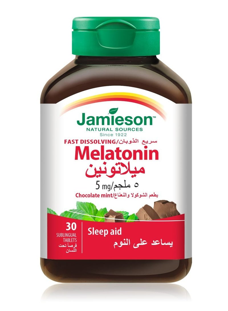 Jamieson Melatonin, Fast Dissolve, 5 Mg - 30 Tablets 