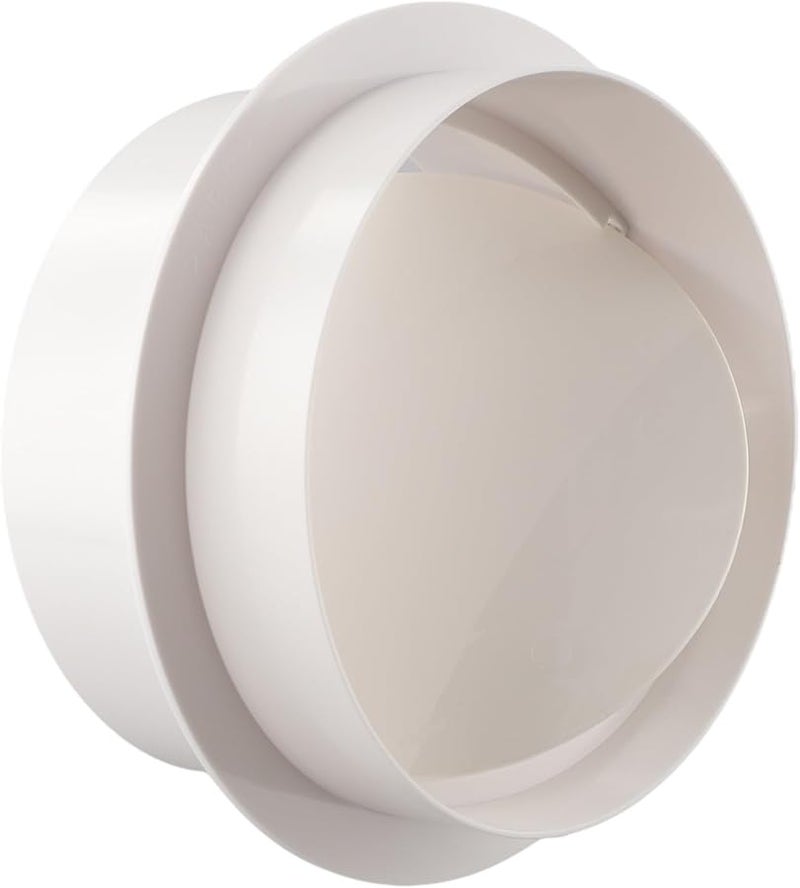 صمام فحص دائري أبيض من ABS مقاس 110 مم مانع ارتداد مجرى الهواء لشاحن تهوية العادم المنزلي - Image 5