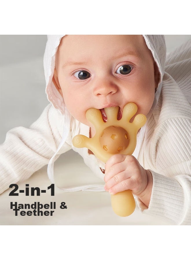 Bao Shi Baoshi Teether For Infants, Oral Stage 3-6 Months And Above, Soothing Teether, Rattle, Teething Stick, Chew Toy, Nano Silver - Image 1