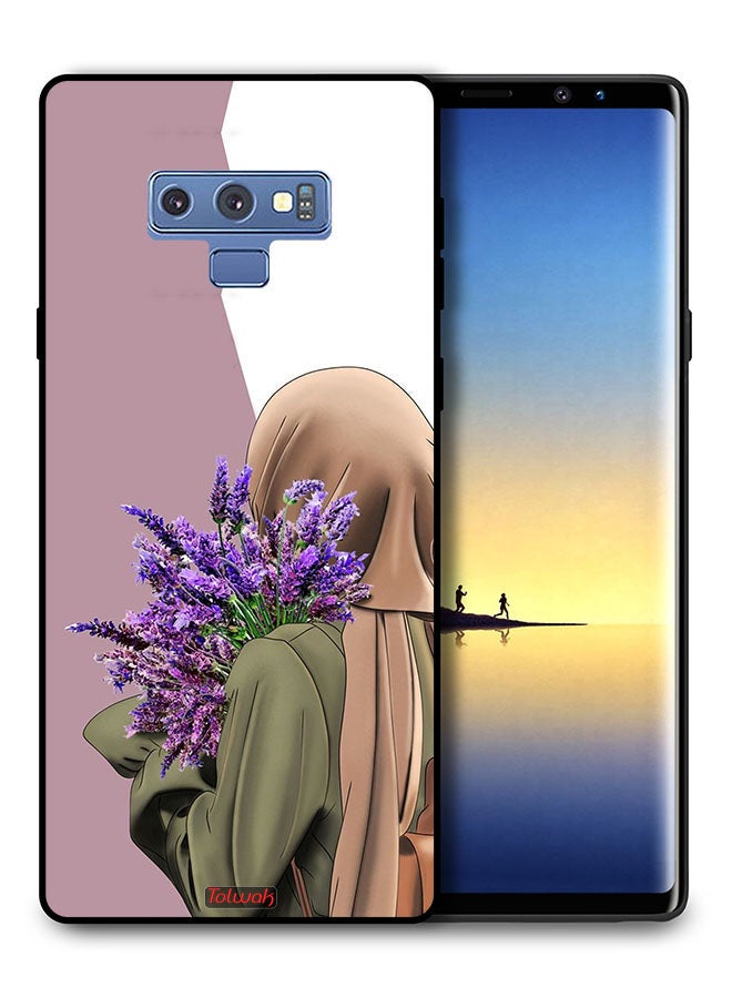 Tolwak Samsung Galaxy Note 9 Protective Case Cover Holding Flower - Image 1