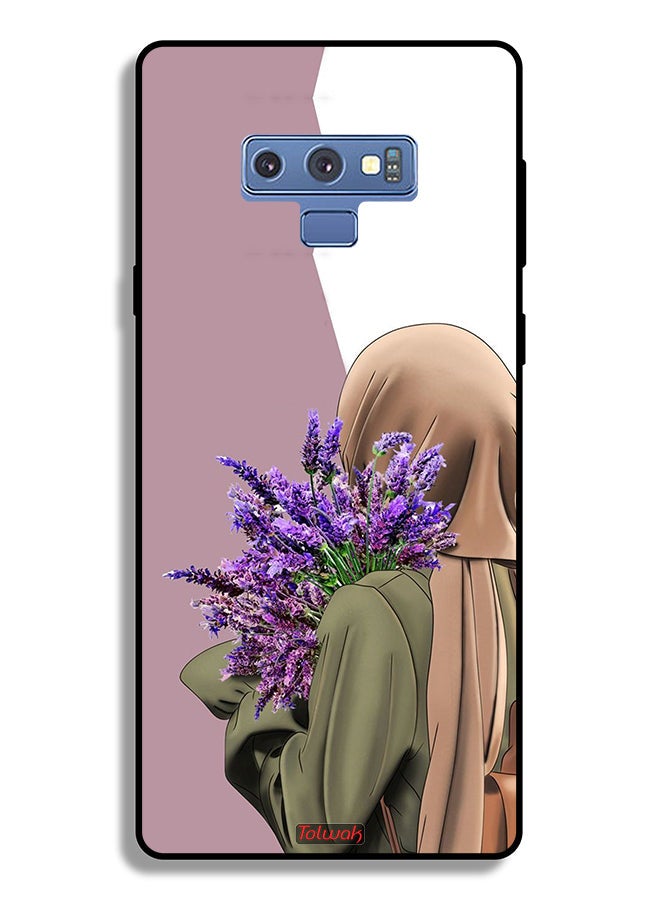 Tolwak Samsung Galaxy Note 9 Protective Case Cover Holding Flower - Image 2