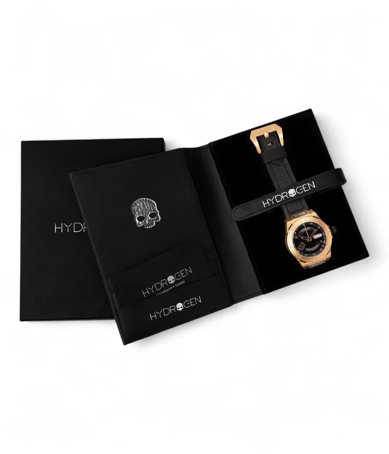 Hydrogen Watch Black/Rose Gold Automatic Otto Black Rose Gold Watch  | Best Price UAE