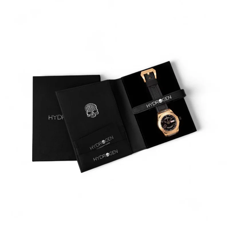 Hydrogen Watch Black/Rose Gold Automatic Otto Black Rose Gold Watch  | Best Price UAE