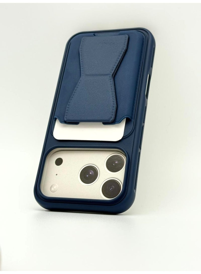 general Magnetic Leather Stand Wallet Case for iPhone 17 Pro – Foldable Kickstand Card Holder Protective Cover - Image 1