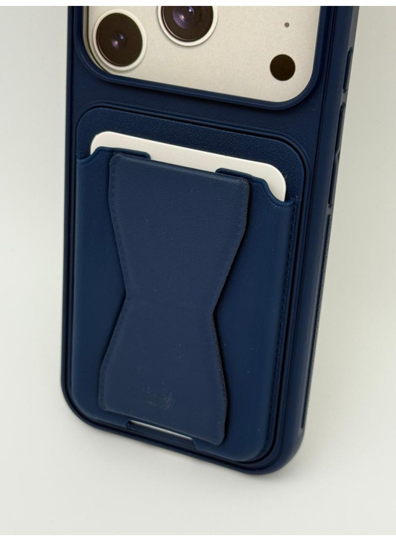 general Magnetic Leather Stand Wallet Case for iPhone 17 Pro – Foldable Kickstand Card Holder Protective Cover - Image 2