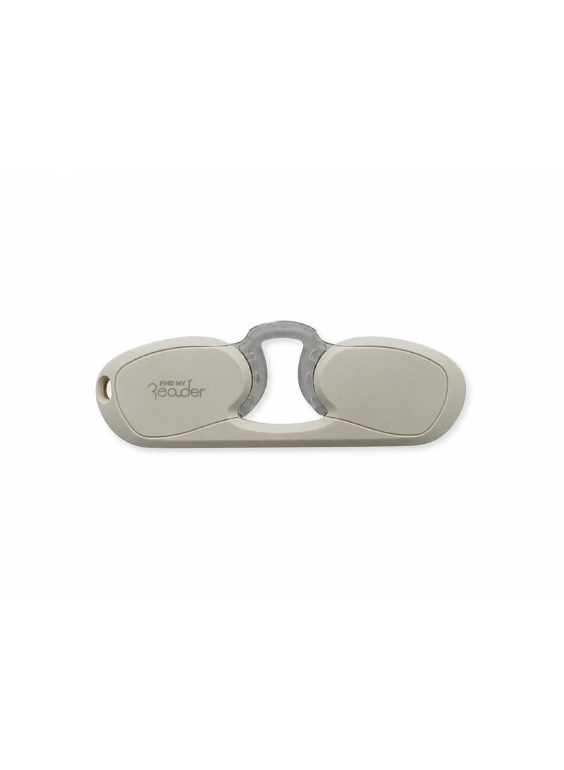 FIND MY Reader Rectangle Nose Clip-On Reading Glasses, White, Multiple Magnification Options (1.00x–3.00x) - Image 3