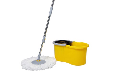 Esquire 360° Spin Yellow Bucket Mop Set with a Microfiber Refill