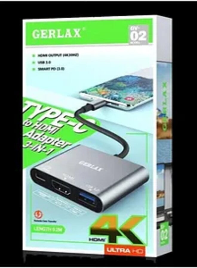 جيرلاكس محول جيرلاكس 3 في 1 إلى HDMI 4K USB 3.0 - Image 2