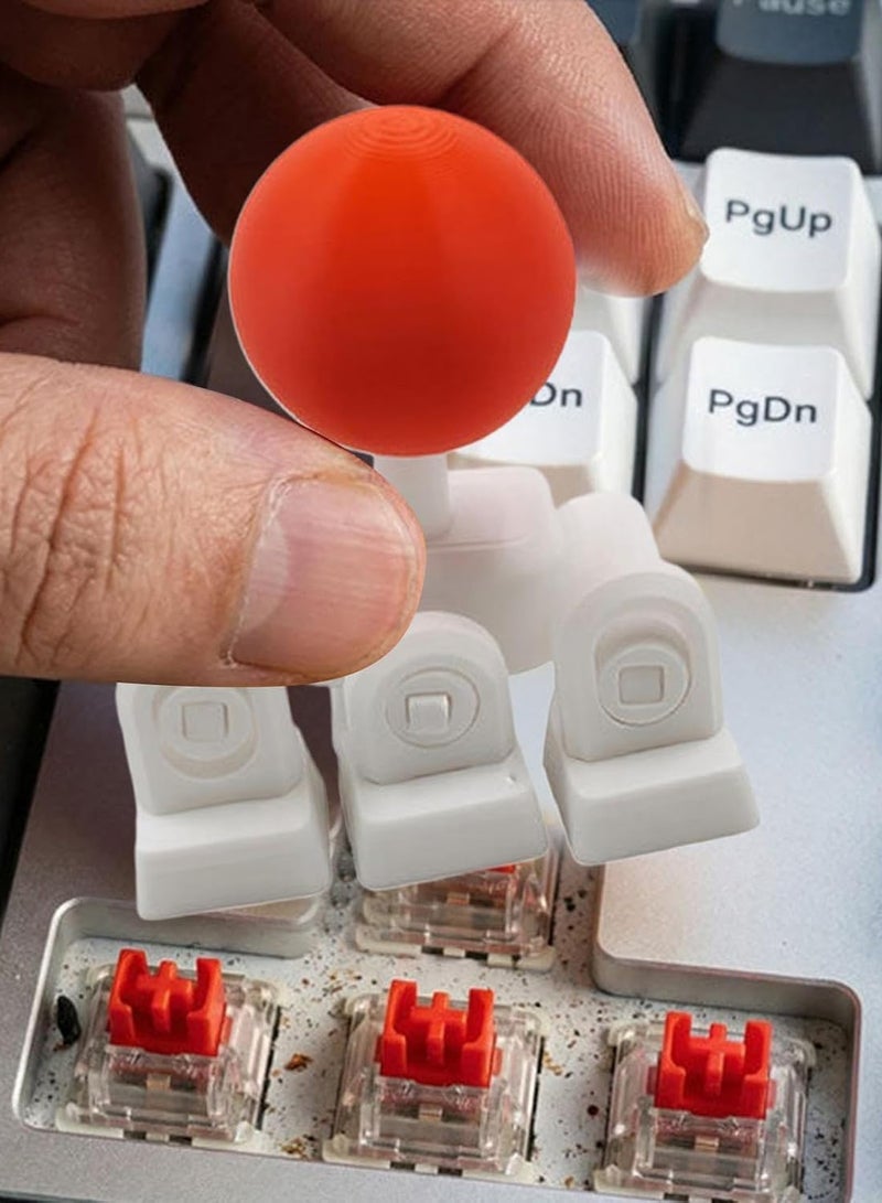 MAOGEDA 3D Printed Keyboard Joystick Keycap, Thickened & Raised WASD Joystick for Mechanical Keyboard, 4-Way Directional Arcade Stick Adapter, DIY Novelty Analog Button Attachment – Extra Tall for Better Grip and Control - Image 3